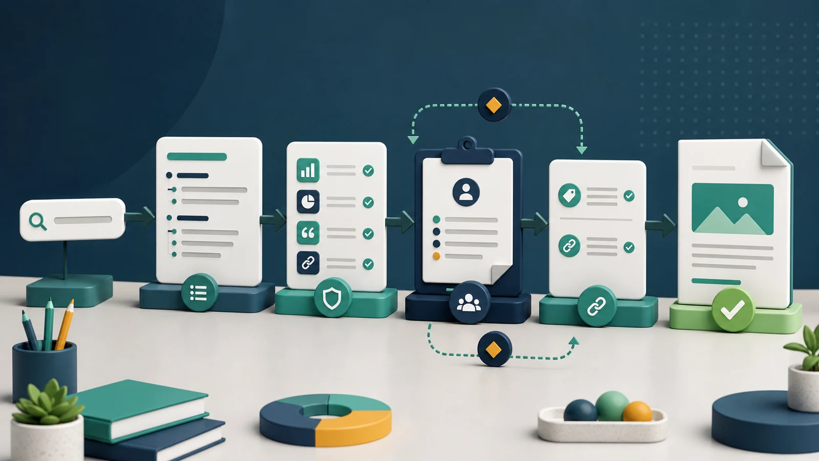 SEO copywriting workflow from search intent to an approved article