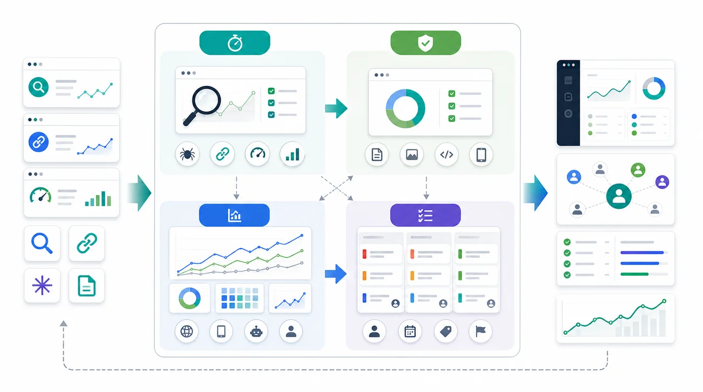 Decision matrix for using free SEO tools before moving into workflow operations