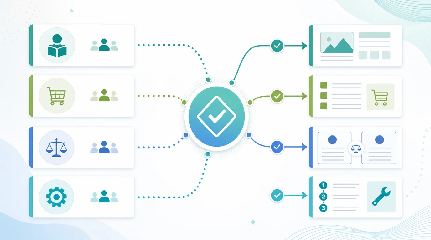 Template intent map routing reader jobs into reusable blog post structures