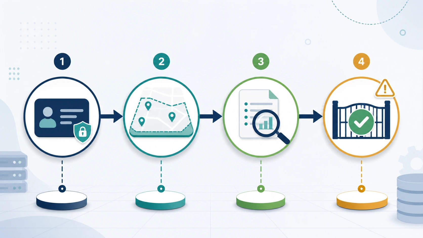 Access-safe crawl sequence from authorized account to bounded scope, evidence review, and release validation