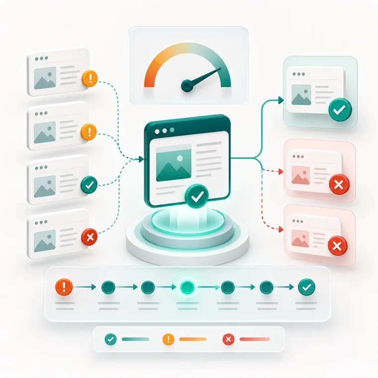 Searvora indexability module used to validate ecommerce market pages before launch