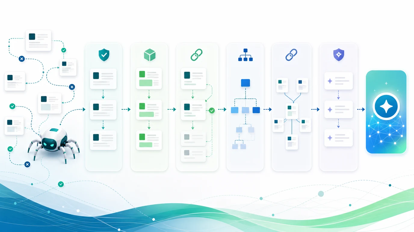 Classic search evidence connected to AI answer readiness and an SEO fix queue