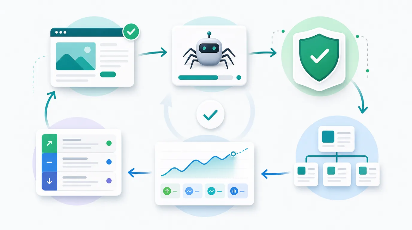 Validation loop for improving keyword rankings after publishing