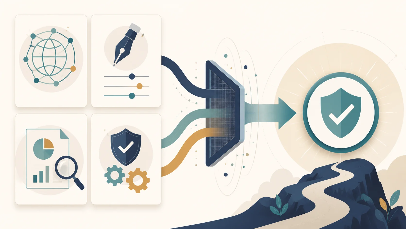 Evidence scorecard for evaluating a link-building service