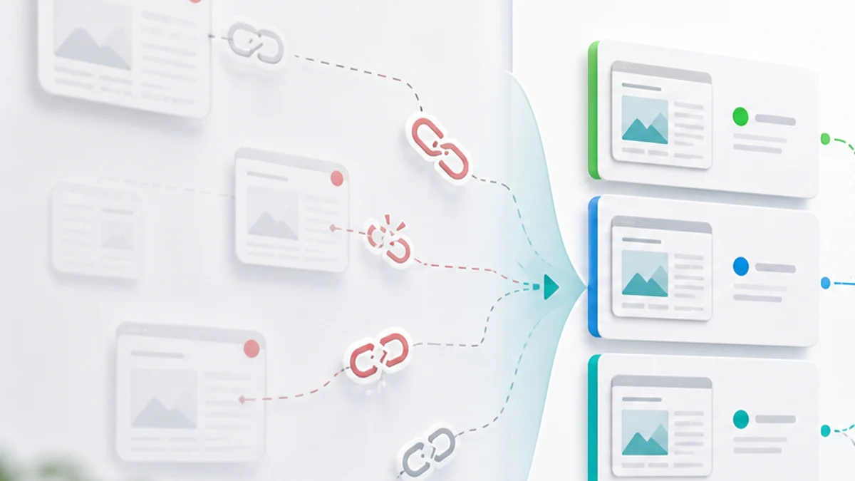 Lost backlink signals moving into a link reclamation triage queue