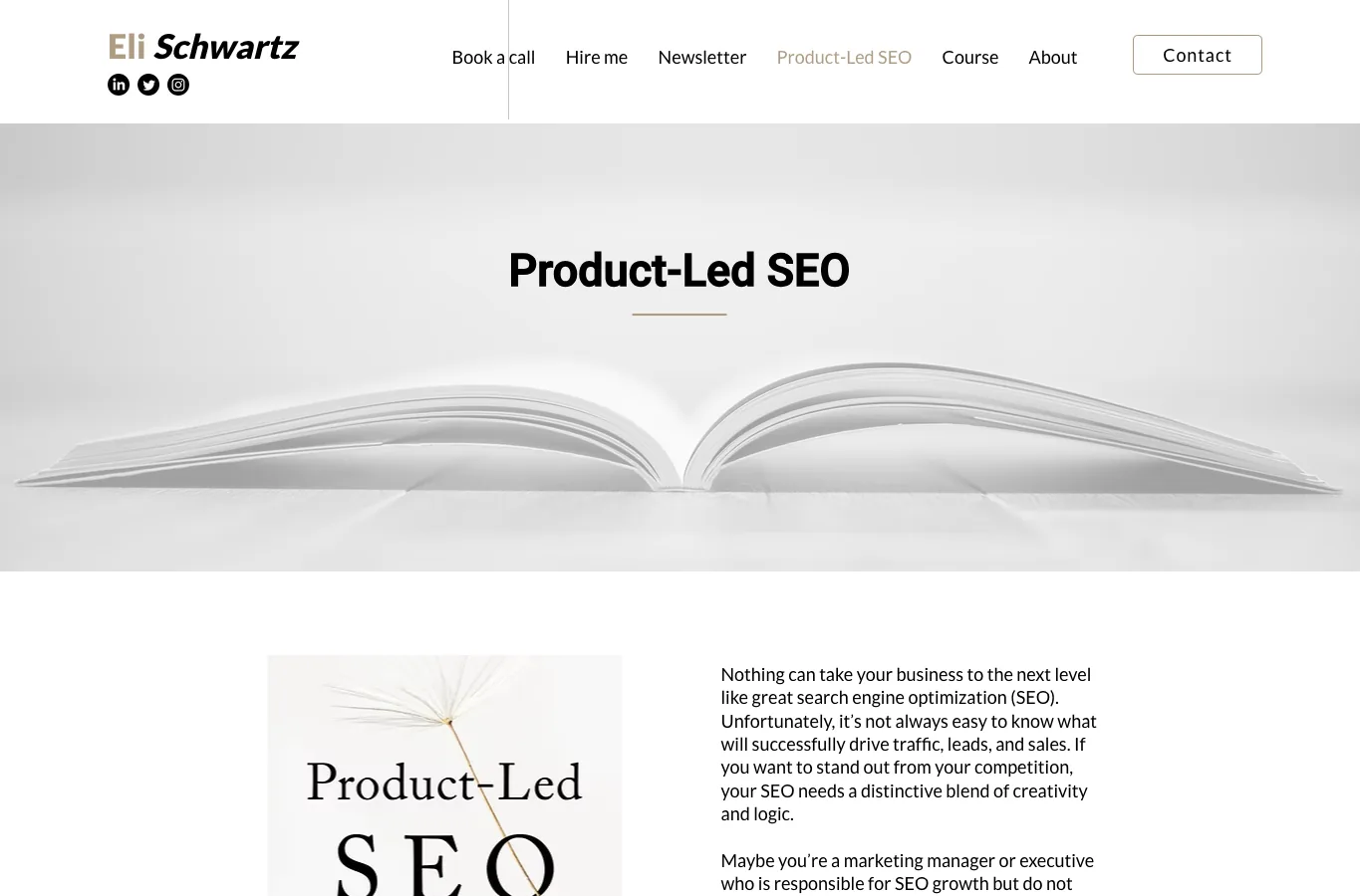 Official Product-Led SEO book page screenshot used as public source evidence