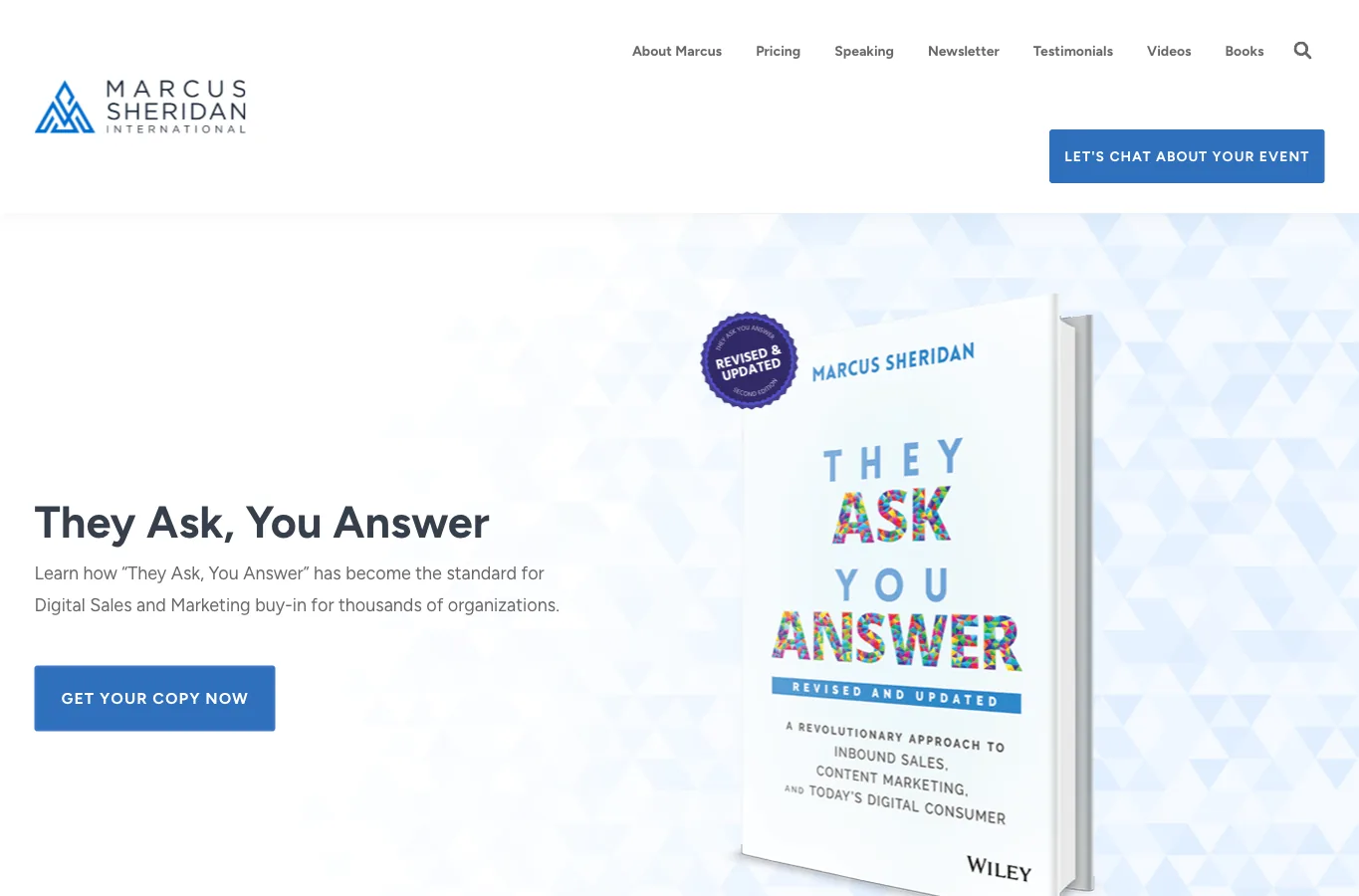 Official They Ask You Answer page screenshot used as public source evidence