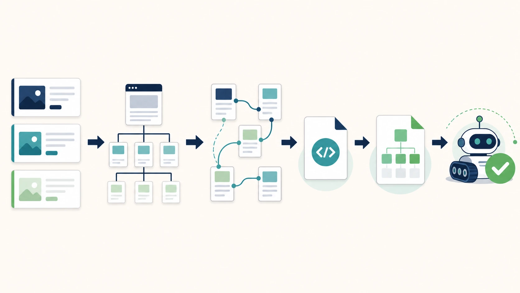 New website SEO architecture from page jobs and internal links through canonicals, XML sitemap, and crawl validation