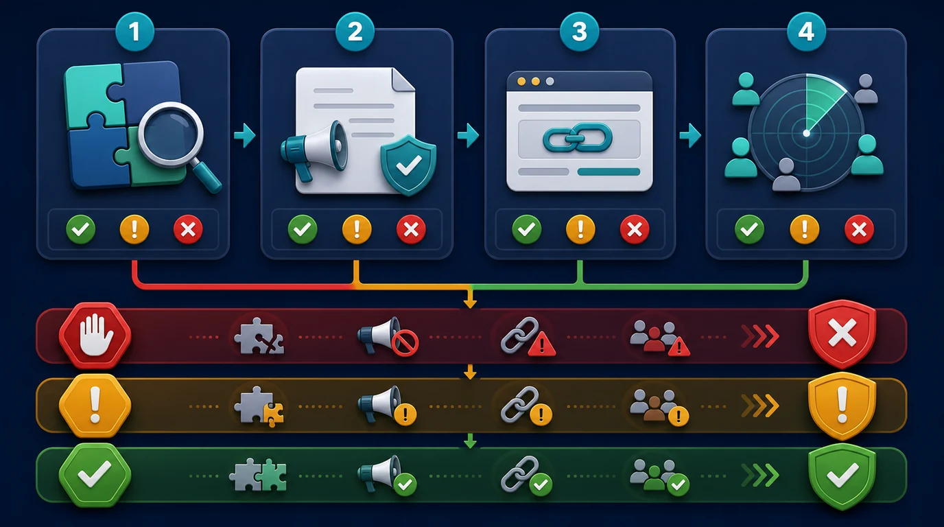 Paid backlink risk triage across editorial fit, disclosure, anchor naturalness, and vendor footprint