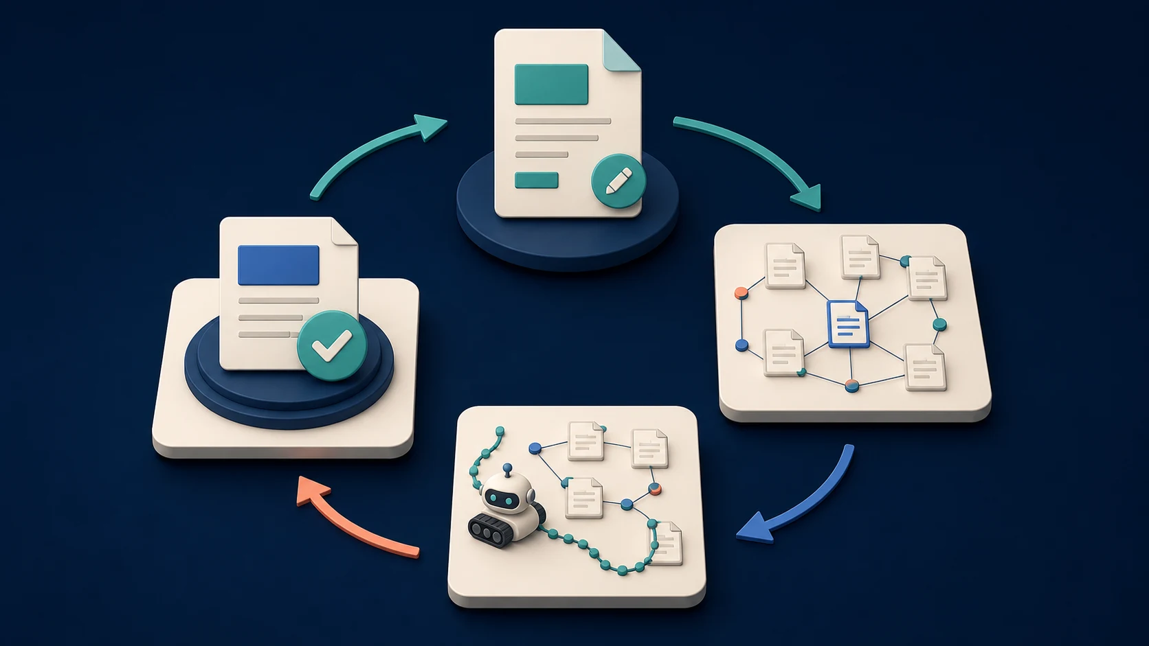 Recrawl loop from canonical evidence collection to verified reinspection