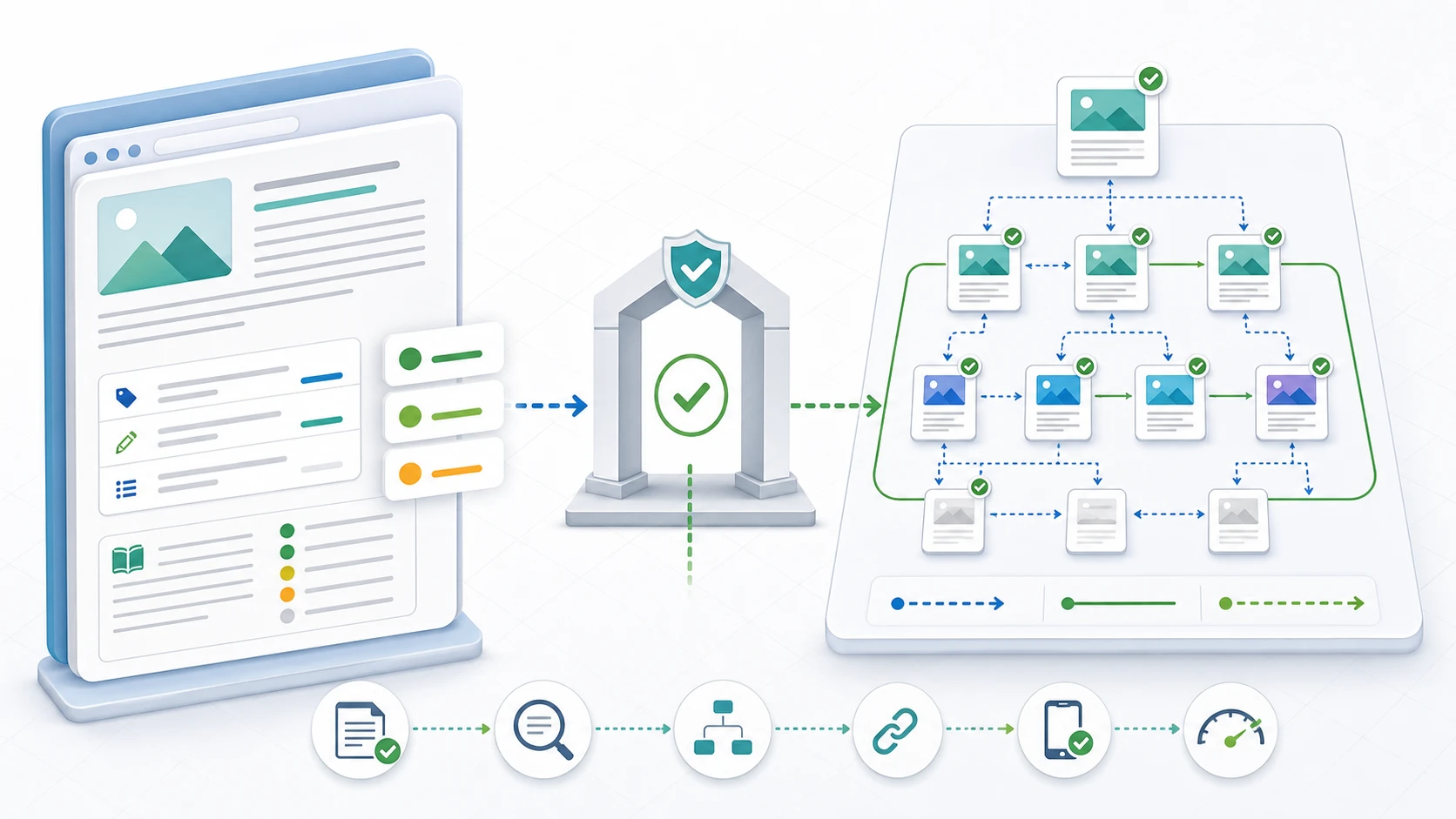 Yoast SEO page-level guidance paired with sitewide crawl and indexability checks